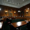 U.S. Treasury Secretary Timothy Geither testifies during a hearing before the Financial Crisis Inquiry Commission