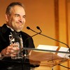 Pete Fornatale winning the 2012 AMEE Award in Broadcast on February 6, 2012.