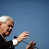Republican presidential candidate and former Speaker of the House Newt Gingrich (R-GA) addresses a campaign rally in Florida.