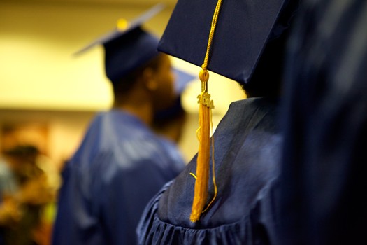 The 2011 East River Academy high school graduation at Rikers Island Correctional Facility.