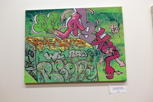 Art work from graduates of the Paint Straight program