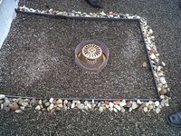 Storm drainage at P.S. 118 in Queens where a green roof has been installed as part of a demonstration pilot for sewage overflows