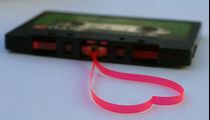 Cassette tape heart