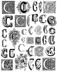The letter C