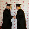 Actor Alec Baldwin (L) and Pianist Lang Lang receive an honorary degree from the Manhattan School of Music