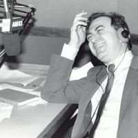 Leonard Lopate laughing