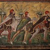 Late 6th century mosaic at the Basilica of Sant'Apollinare Nuovo in Ravenna, Italy.
