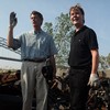 (l-r) New York Philharmonic Principal Percussion Christopher Lamb and Composer Magnus Linberg