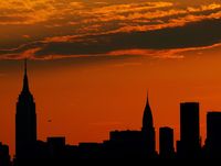Manhattan Skyline with Empire State building in view