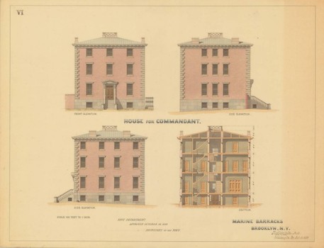 Plans for the commandant's house. 
