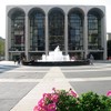 flower in front of the Met Opera House, Lincoln Center