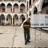 A man leaves the polling booth after casting his vote in Uruapan, Michoacan