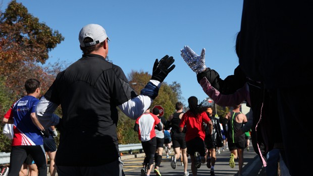 One local resident wanted to show her love of Michael Jackson and support the runners