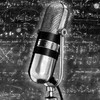 black and white microphone