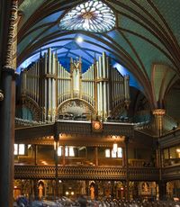 Casavant Frères organ at Basilique de Notre-Dame, Montréal, Canada