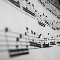 music notes score