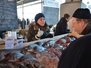 The first Gathering of the Fisheries event at the New Amsterdam Market in December 2011