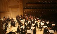 The New York Youth Symphony, performing in Carnegie Hall in December of 2007