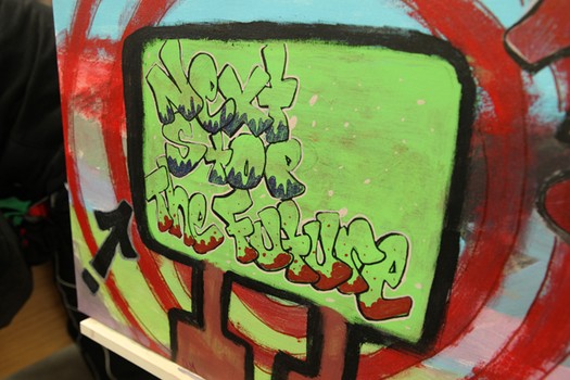 Art work from graduates of the Paint Straight program