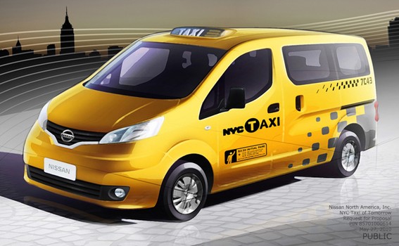 Nissan's design for the next New York City taxi