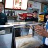US President Barack Obama orders a sandwich before meeting with small business owners at the Tastee Sub Shop in Edison, New Jersey, July 28, 2010.