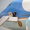 President Barack Obama on Air Force One
