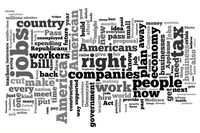 Obama speech word cloud