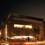 A rendering of the new Original Music Workshop studio and performance space by night.