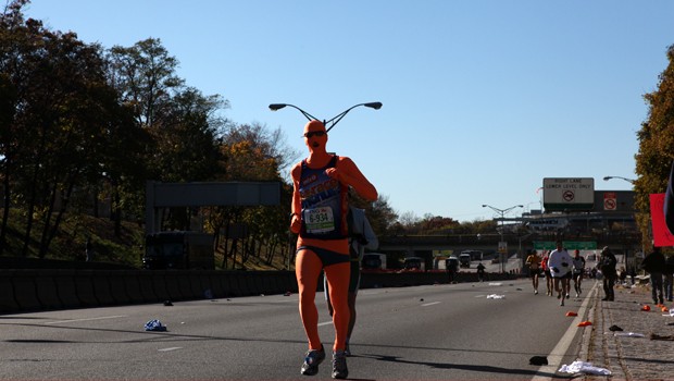 Costumed runner in the 2010 New York City marathon