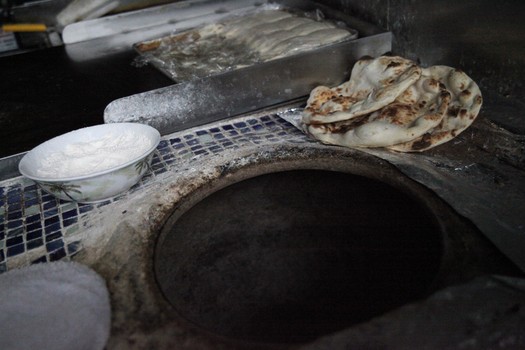 The diner's bread oven.