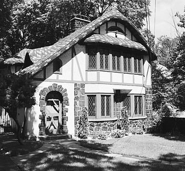 Originally Gatehouse/altered into James Pietsch House, 101 Cebra Ave., bet. Ward Ave. and Rosewood Pl. N side. 1927. James Pietsch, builder.