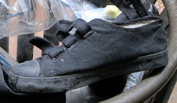 Inmates are issued shoes known as 'Pataki's'