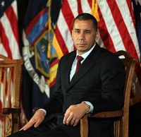 NEW YORK - MARCH 08: New York Governor David Paterson sits during a town hall meeting at Borough Hall March 8, 2010 in the Brooklyn borough of New York City. 