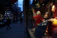 Another Barneys window showcases what Doonan calls the food firmament's 
