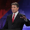 Texas Governor Rick Perry stumbled on Wednesday during the GOP presidential debate in Michigan.