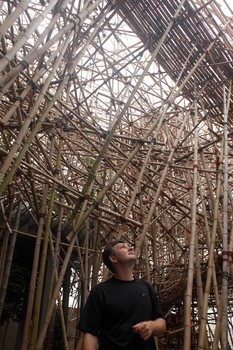 Part 2 of the Big Bambú installation opens Tuesday to the public. 