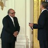 Quincy Jones receives a 2010 National Arts Medal from President Barack Obama on March 2.