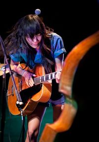 Thao Nguyen on stage in Berkeley for Radiolab Live: In the Dark