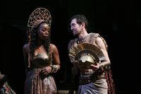 Noma Dumezweni and Greg Hicks in the Royal Shakespeare Company's Julius Caesar