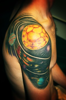 A depiction of the solar system, courtesy of Ken Klein.