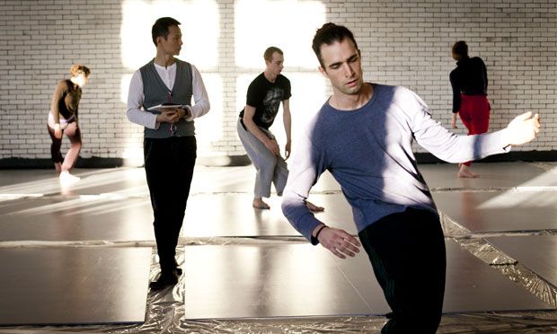 Shen Wei in rehearsal for 'Undivided Divided' with members of Shen Wei Dance Arts.