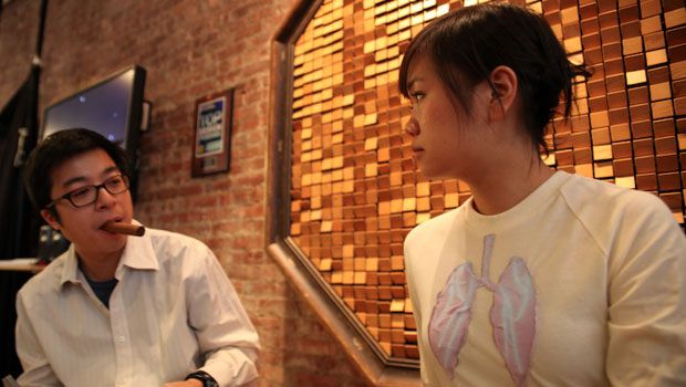 Sue Ngo and Nien Lam's project, 'Warning Signs.'