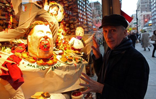Simon Doonan, the creative designer for Barneys New York, created the holiday windows along with his team.