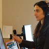 Sitara Nieves in the Takeaway control room on Friday, December 10, 2010