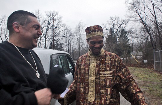 Amma's longtime friend Alex was there to drive him home.