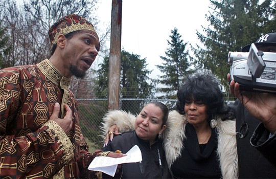 Amma and his mother prepared a few questions about life in prison and Anthony recorded his father's answers