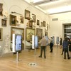 The reconfigured Robert H. and Clarice Smith New York Gallery includes multi-media installations at kiosks. The show introduces major themes of American history through stories and figures.