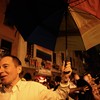 As gay marriage is approved in New York, a street party erupts in front of Stone Wall Inn in the West Village
