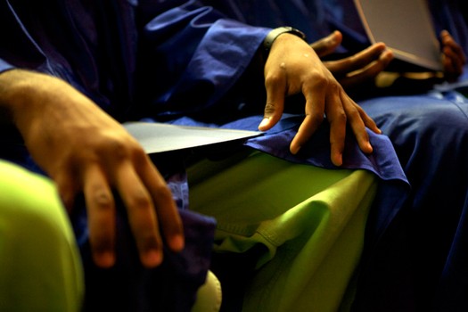 The 2011 East River Academy high school graduation at Rikers Island Correctional Facility.