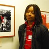 Bageot Dia, 16, attends Jonathan Levin High School for Media and Communications in the Bronx. He was speechless after seeing his photo framed and hung up on the office walls. 'No words,' he said.